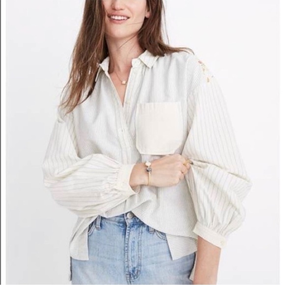 Madewell The New Denim Project cotton blouse - Picture 1 of 10